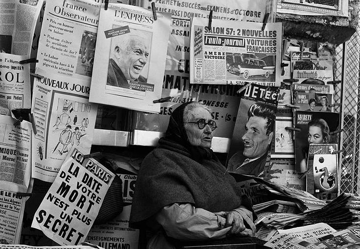 Picking up the newspaper on the 13th September, 1957.jpg